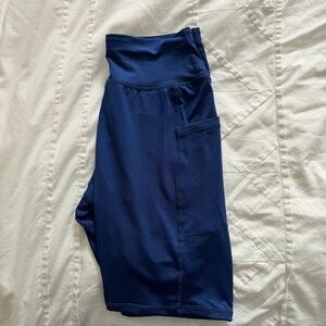 Women's Blue Bike Shorts